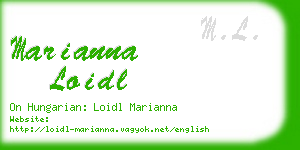 marianna loidl business card